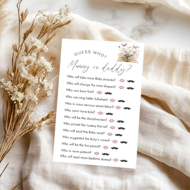 Baby shower Storybook "Devinez qui" Jeu (Créateur téléchargé)