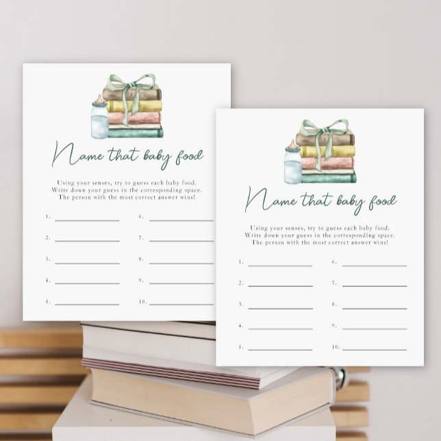 Baby shower Storybook - Nom de l'aliment pour bébé (Créateur téléchargé)