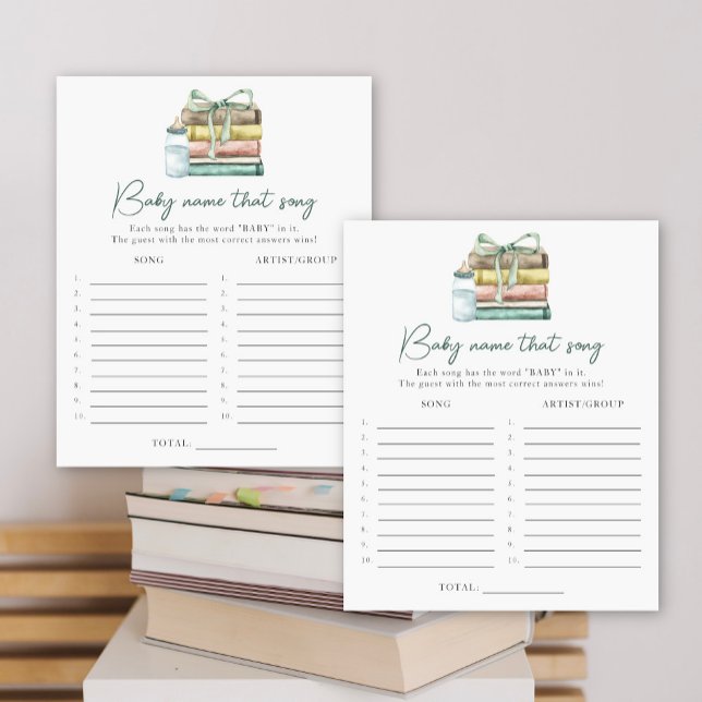 Baby shower Storybook - Nom du jeu de chanson (Créateur téléchargé)