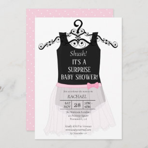 Baby shower surprise Ballerina Invitation