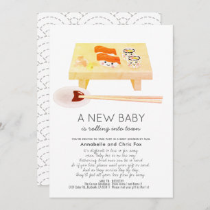Baby shower Sushi Kawaii par Mail Invitation