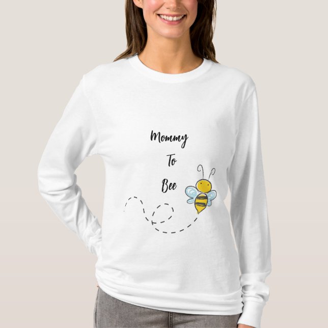 Baby shower | T-shirt Maman to Bee (Devant)