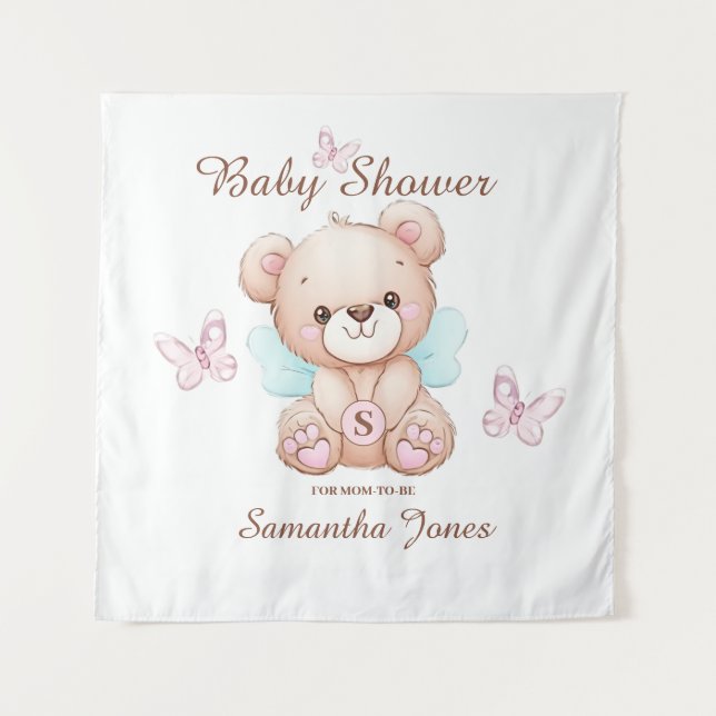 Baby shower Tapisserie personnalisée (Devant)