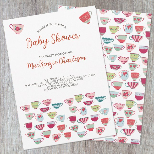 Baby shower Tea Party Invitation (Créateur téléchargé)