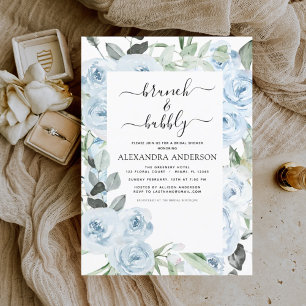 Baby Shower Thème Dusty Blue Brunch & Bubbly