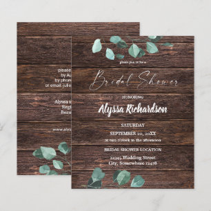 Baby Shower Thème Eucalyptus & Verdure en Bois
