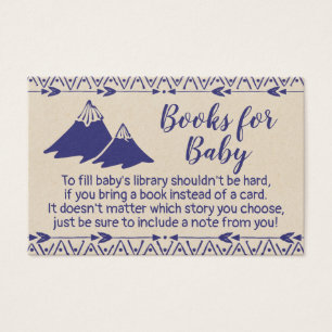 Baby shower tribal Boho Apportez une carte de livr