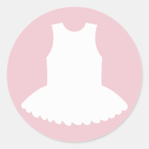 Baby shower Tutu autocollants pour fille de baller
