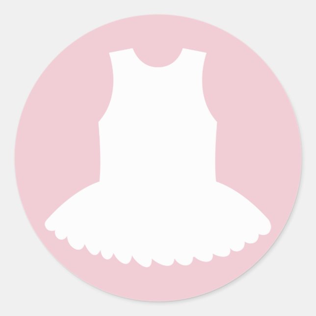 Baby shower Tutu autocollants pour fille de baller (Devant)