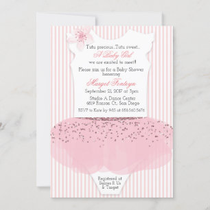 Baby shower Tutu Ballerina Invitation