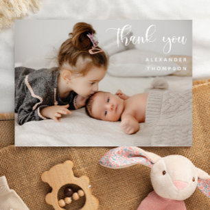 Baby shower Un photo plein Merci photo