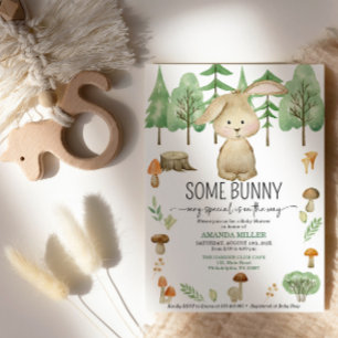 Baby shower Une invitation à la forêt de lapin