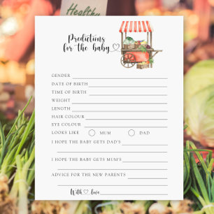 Baby shower végétal - prédictions et conseils pour