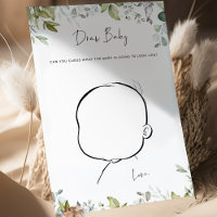 Baby shower verdoyant Jeu Draw Baby