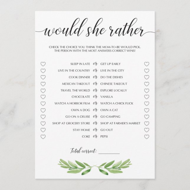 Baby shower Verdoyant Plairait-Elle Plutôt Les Car (Devant)