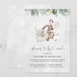 Baby shower virtuel par invitation par courrier