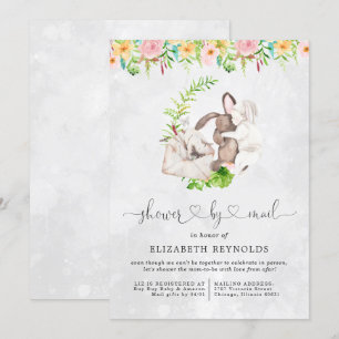 Baby shower virtuel par invitation par courrier