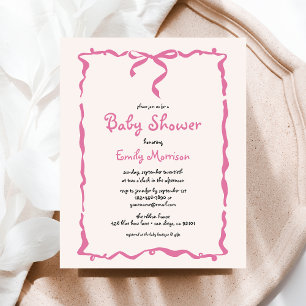 Baby shower Whimsky Quirky Rose Bow Budget