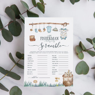 Baby shower Word Scramble Reel amusant Jeu de pêch