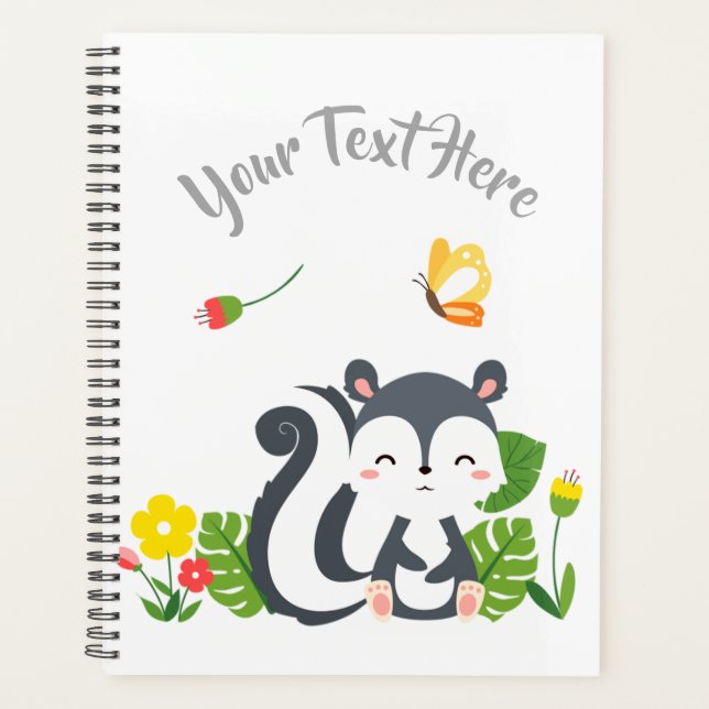Baby Skunk, Papillon & Fleurs (Devant)