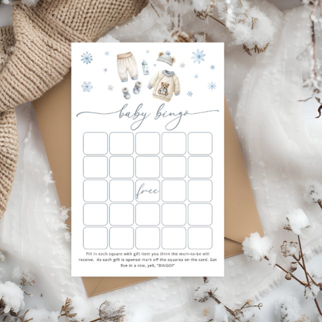 Baby Son Froid Dehors Garçon Bingo Jeu (Créateur téléchargé)