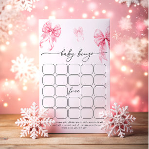 Baby Son Froid Dehors Pink Bow Bingo Jeu