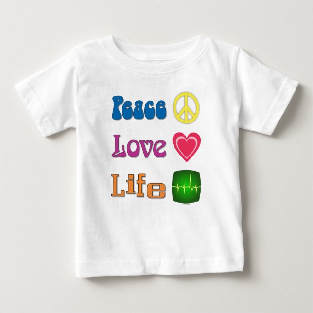 Baby t-shirt or one-piece. (Devant)