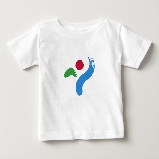 Baby T-Shirt with Flag of Seoul (Devant)