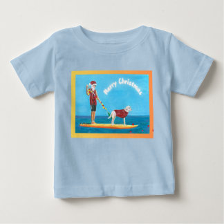 Baby Toddler imprimé vif T-shirt de Noël bleu