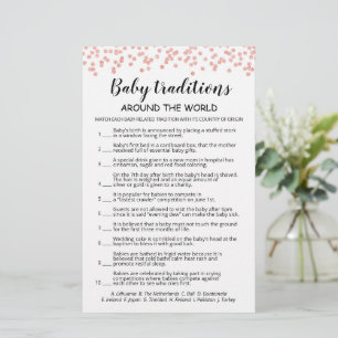 Baby Traditions jeu Baby shower partie