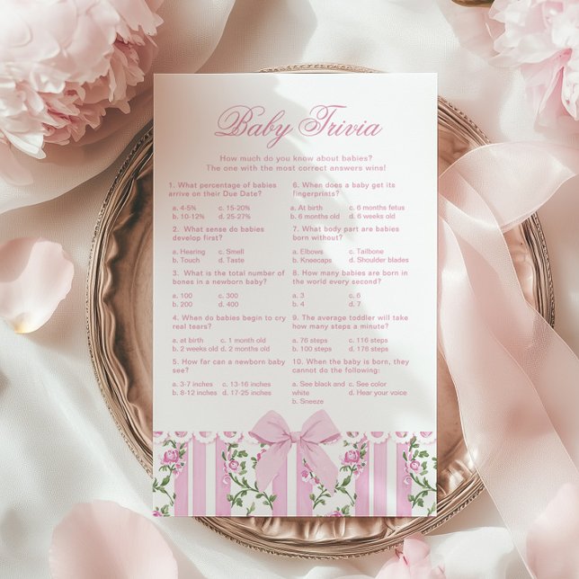 Baby Trivia Love Shack Baby Coquette Bow game (Créateur téléchargé)