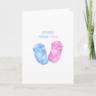 Baby Twins Booties Merci 2 carte