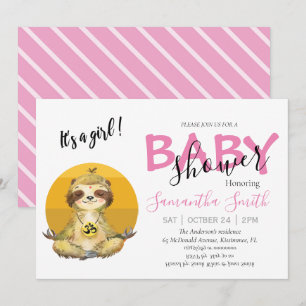 Baby Wild Jungle Animaux Invitation