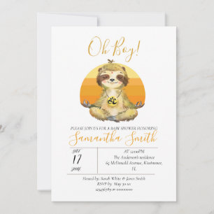 Baby Wild Jungle Animaux Invitation