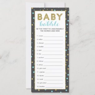 Baby Word Scramble Jeu, Gold Safari, 25 Pack