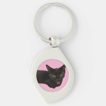 Baby Zina – Porte-clés chat noir mignon
