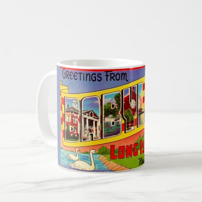 Babylon Long Island Postcard Mug (Devant gauche)