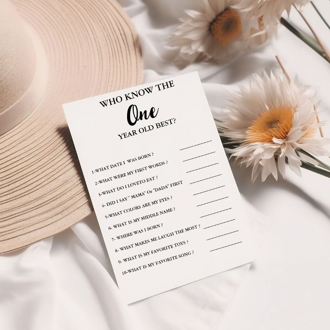 Baby's Party Jeu 1er anniversaire Comment bien sav (Créateur téléchargé)