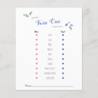 Babyshower bébé pronostics twin ours thème