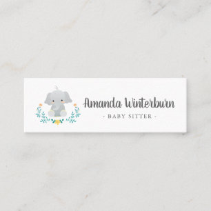 Babysitter carte de visite mignonne