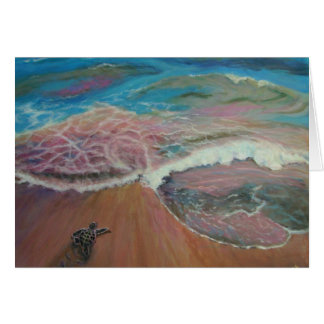 babyturtle sur le rivage se dirigeant à l'océan