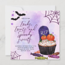 Bac d'Halloween ou traiter une invitation personna