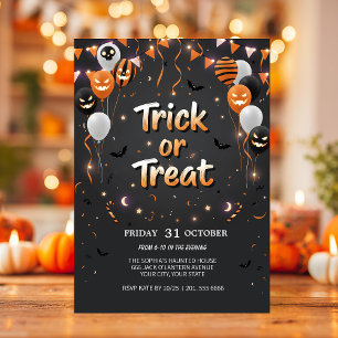 Bac ou traitement Invitation Halloween