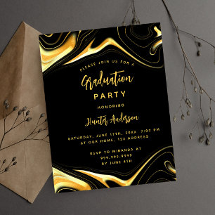 Baccalauréat partie or noir budget invitation