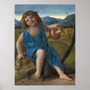 Bacchus enfant - Affiche d'art fin Giovanni Bellin