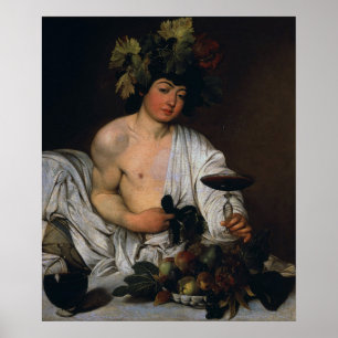 Bacchus par Caravaggio - Poster