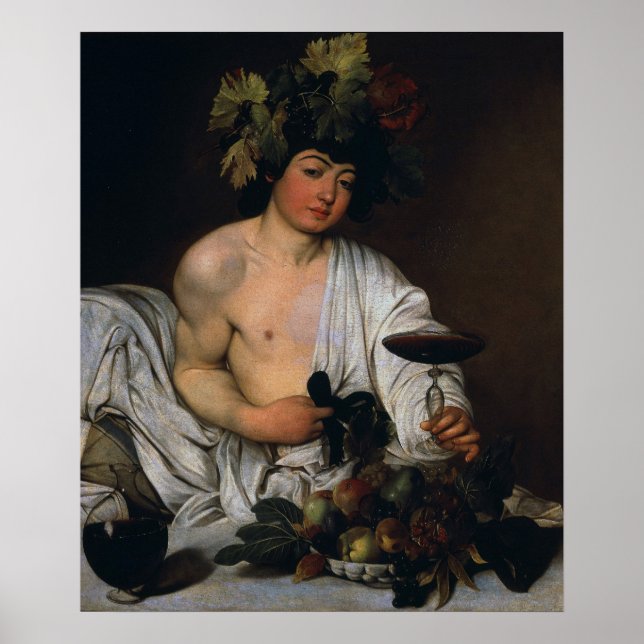 Bacchus par Caravaggio - Poster (Devant)