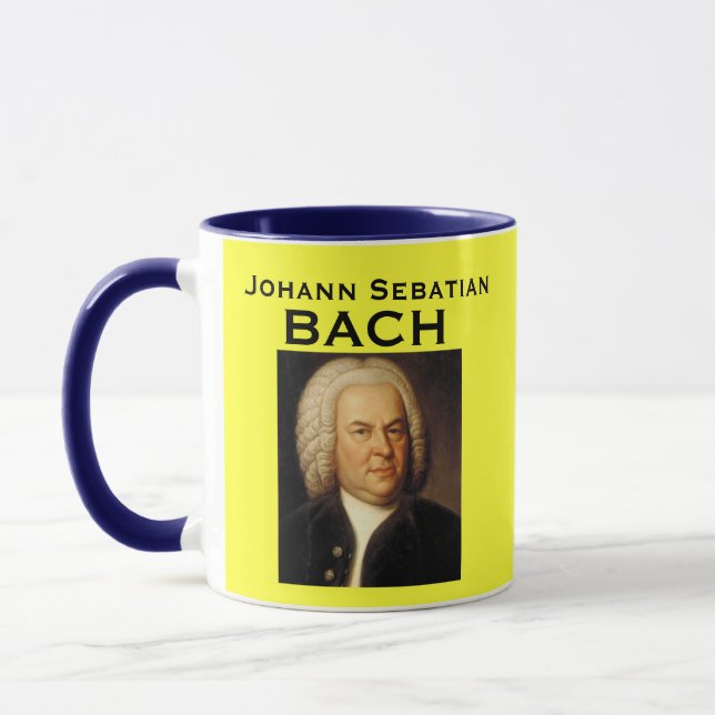 Bach, tasse de portrait de Johann SebastiAn (Gauche)