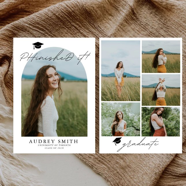 Bachelière PHINISHÉ IT Faire-part de diplôme (Créateur téléchargé)