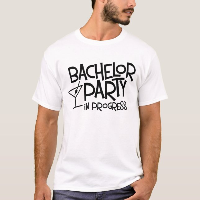 Bachelor Party en cours T-shirt de base (Devant)
